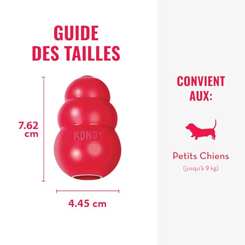KONG Classic Jouet à Mâcher Remplissable pour Chiens, Petite Taille – vue 4
