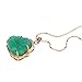 2017 Luck Happy Green Jade Buddha Pendant AAA CZ Laughing Buddha Statue Necklace Pendant (18K Gold Plated)