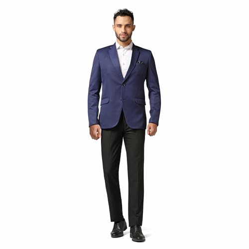 Image of TAHVO Men Blazer Lycra Fabric Slim Fit Single Breasted Blazer