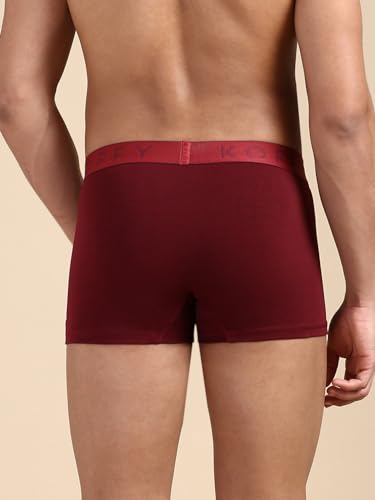 Image of KOFFY Men's Cotton Lycra Mini Trunks with 4-Way Stretch | Wrinkle-Resistant | Ultra-Soft Elastic I 2X Absorbent