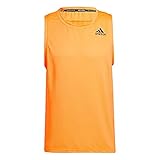 Längerer Rückensaum adidas Herren AERO3S Tank PB Ärmelloses Top, Narchi, M
