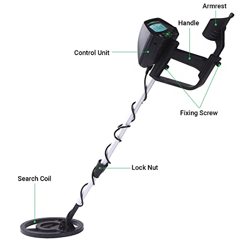 Sumger 3" Lcd Display Underground Metal Detectors-All Metal Detector Treasure Hunter Seeker Finder Tool With 8" Waterproof Search Coil For Adults Kids #TOP2