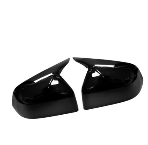 �h�A�~���[�J�o�[ For Tesla For Model Y For Juniper | 2025 ABS �J�[�{���t�@�C�o�[�o�b�N�~���[�T�C�h�J�o�[�u���z�[���J�o�[(Bright black)