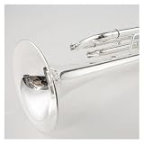 trąbka Trąbka Bb B Flat Mosiądz Srebrzony Profesjonalny Instrument Muzyczny