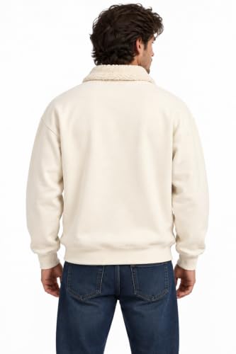 The Modern Soul Relaxed Fit Printed Sweatshirt for Men Beige - Image 2