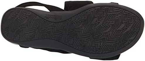 SoftWalk Women's Flat Sandals, Black Suede, 9 X-Wide | Image 3