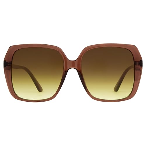 CARVE Ebony Trendy Sunglasses – Retro Oversized Square Frame, Bold Unisex Style, 100% UV Protection, Optically Correct Lenses