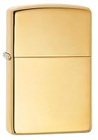 Zippo Adult-Unisex 254B Classic High Polish Brass Lighter, Gold