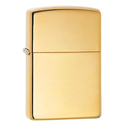 ZIPPO(ジッポー) ライター 無地 レギュラー 254B ブラスポリッシュ 正規輸入品