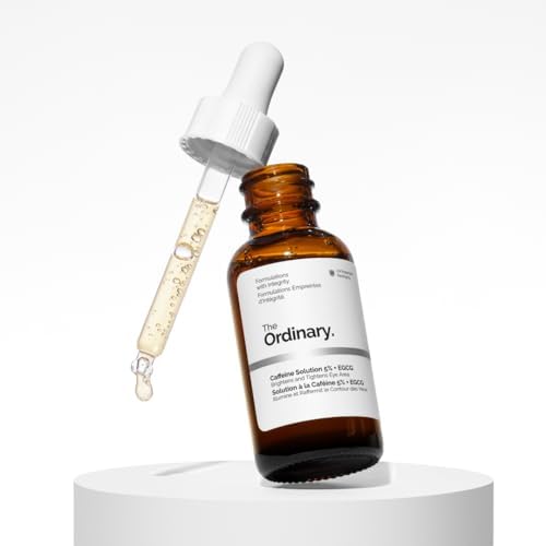 The Ordinary Caffeine Solution 5% + EGCG Eye Serum, Depuffing Eye Serum for Dark Circles and Tired Eyes, 30 ml - 5