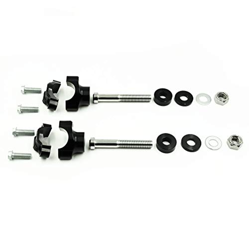 Otom Motorcycle Handlebar Clamp Cnc Aluminum Alloy Bar Clamps 28Mm Or 1 1/8" For Cr Wr Kxf Rmz Crf Handlebar Riser (Black, 10Mm) #TOP4