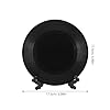 Ciieeo Vinyl Record Decoration with Bracket Vintage round Black Plastic Wall Sculpture Aesthetic Wall Decor for Home Living Room Decoration Use #1
