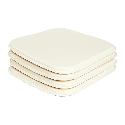 EGYPTO Set of 4 Comfortable Garden Seat Pads Cover