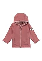 Sterntaler Babyjacke zum Wenden aus Baumwolljersey - mit Kapuze und Druckknöpfen - Wendeseite einfarbig mit seitlichen Eingrifftaschen - Mädchen Sommerjacke für Baby und Kleinkind, perlrosa, Größe 86
