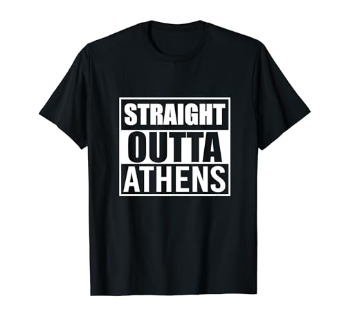 Directamente fuera de Atenas Funny Georgia Home GA State Camiseta