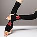 Insgoth Goth Knitted Arm Warmers Fingerless Y2k Punk Fashion Alt Rave Hippie Gothic Emo Elbow Length Sleeves Pentagram Thumb Hole Warm Winter Knit Rhinestone Star Graphic Arm Cover for Women, Black