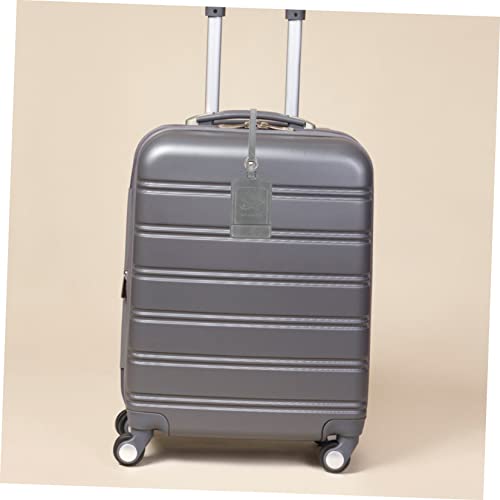 Abaodam 4Pcs Etiqueta De Bagagem Em Branco Etiquetas De Bagagem Penduradas Corda De Metal De Viagem