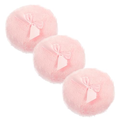 PartyKindom Baby Refreshing Powder 3 Pack Cotton Powder Applicators Soft Velvety for Talc Body