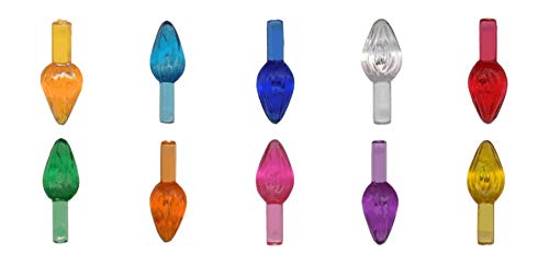 Ceramic Christmas tree plastic light up twist/bulbs medium assorted colors replacement bulbs for a ceramic tree