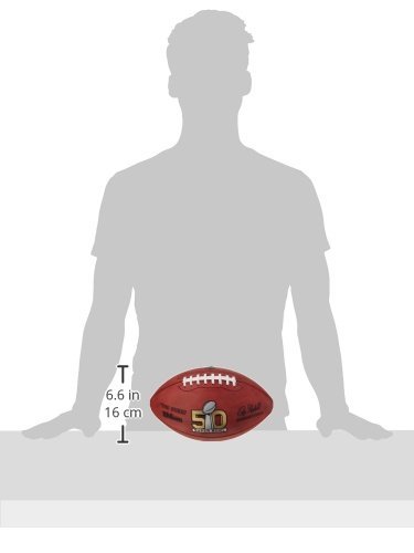 Wilson NFL Game Ball スーパーボウル版 Wilson NFL Superbowl 50 Game Ball, Official Size, Leather : Amazon