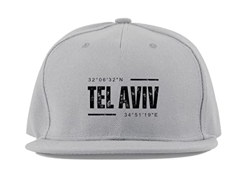 Casquette Tel Aviv contre les reflets du soleil en coton gris confortable