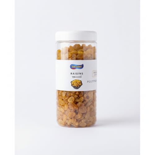 Sokradorf Natural Raisins, Dried Grapes, No Added Sugar, High Fiber, Healthy Snack, 300g