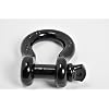 Hi-Gear (1 PK, Black) Bow Shackles 3/4 D Ring Shackle Rugged Unbreakable 28.5 Ton (57,000 Lbs) Maximum Break Strength with 7/8'' Pin Bow Screw Heavy Duty D Ring for 4x4 Vehicle Recovery