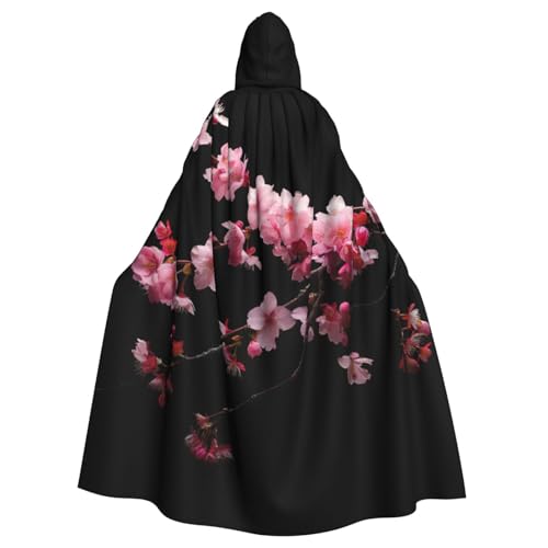 Cape à capuche fleurs de cerisier costume adulte cosplay bal masqué plein air