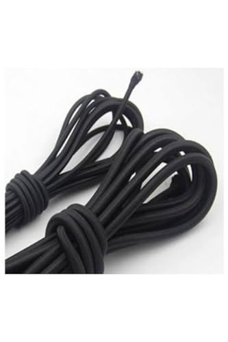 Yuvarlak Lastik Ip 2,5 Mm Kalınlık Sert Dayanıklı 1/18 Kat Siyah 10 Mt