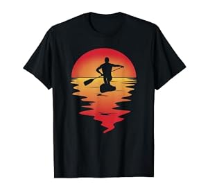 Kanadier Stechpaddeln Kanu Kajak Wildwasser Rafting T-Shirt