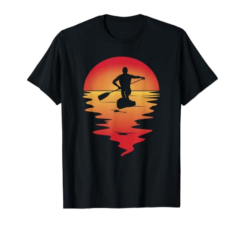 Kanadier Stechpaddeln Kanu Kajak Wildwasser Rafting T-Shirt