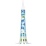 BUULOO Halloween Weihnachten Wetterfahne The Sea Windsack Outdoor Hanging Decoration With Led Coloured Lights Or Without Lights For Front Door Patio Porch Garden Lawn Party Decoration
