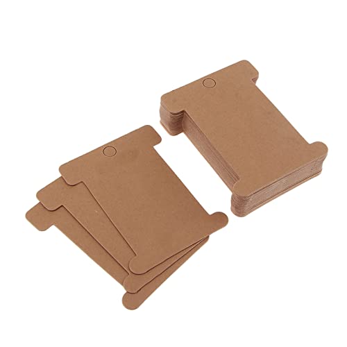 Cardboard Flat Spool Bobbin Embroidery Yarn Cards Thread Floss Bobbins Holder Ribbon Organizer for Embroidery Floss Cross Stitch Cross Stitch Crafting Sewing 30 Pack - Thumbnail 3