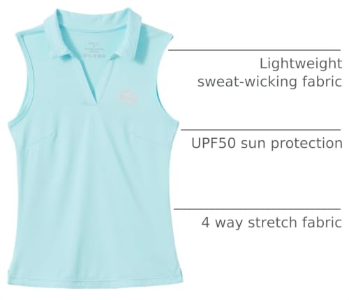 Image of Willit Girls' Sleeveless Polo Shirts Golf Tennis Polo Lightweight Shirts Quick Dry