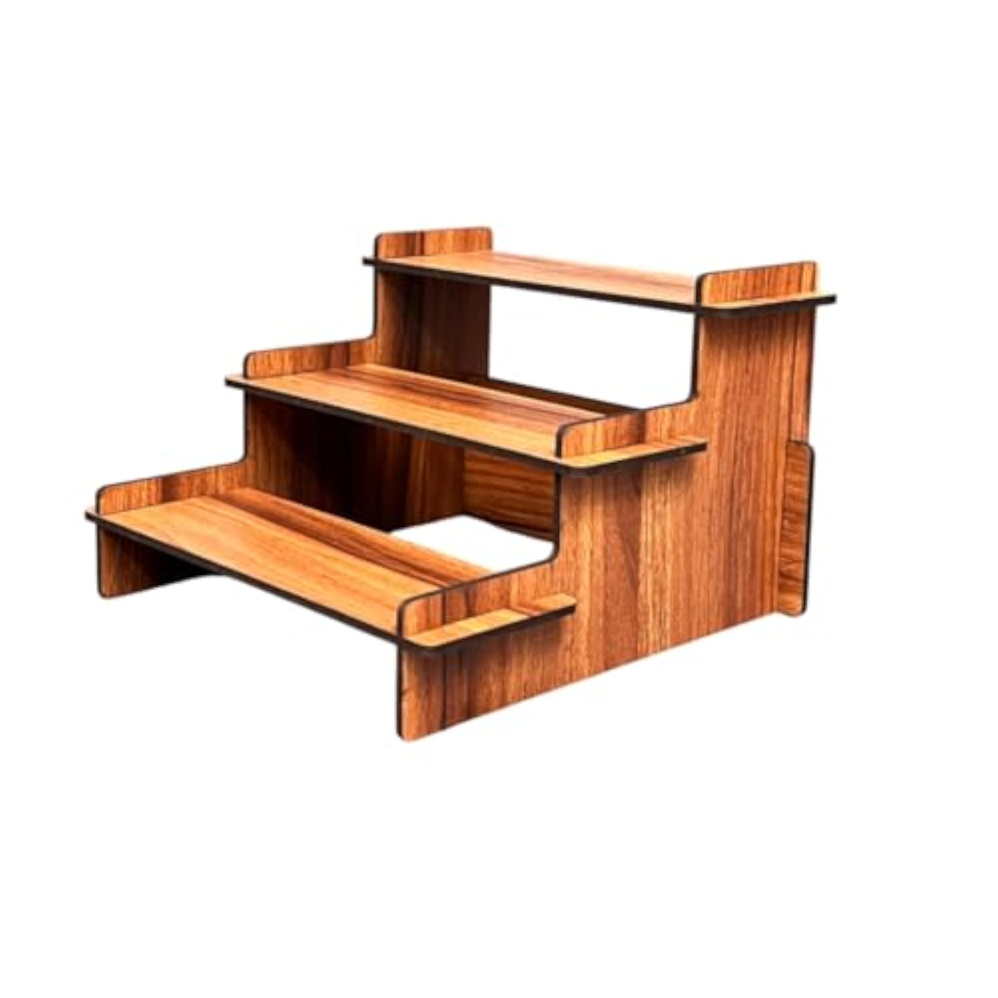 Engineered Wood 3 Tier Countertop Display Riser