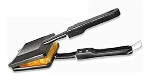 SHREE SAI TRADERS Non-Stick Iron Coating Duet 2-Cut Gas Sandwich Toaster Snack/Sandwich Griller (Black)