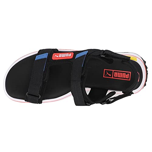 Puma Men's Future Rider Sandal Black-Star Sapphire-Popy Red (372318 04) - 7 #TOP27