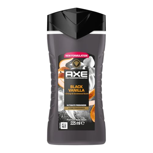 6er Pack - AXE Duschgel - Black Vanilla + Orange & Sandalwood scent - 225ml