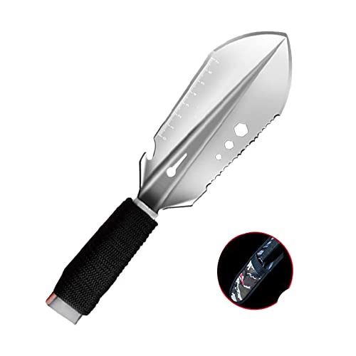 Outil de camping - Pelle de survie - Pelle de survie - Portable - Pelle militaire - Pour le camping en plein air, la randonnée, le fossé, la voiture - d'urgence (noir) Cover