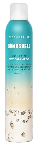 Pearlessence Bombshell Anti-Frizz Dry Shampoo | Lightweight, Smooths Frizz, Adds Volume & Refreshes | No White Residue, Water-Free Hair Refresher (8 Oz)