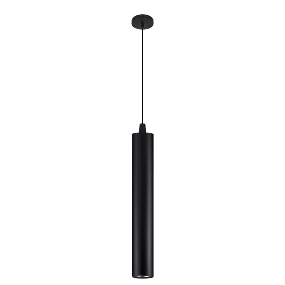 Kreatywna długa rurka cylindryczna lampa wisząca nowoczesne lampy wiszące Led aluminiowa obudowa lampy aluminiowe lampy aluminiowe długie lampy z aluminium / 6 x 50 cm / ciepłe światło