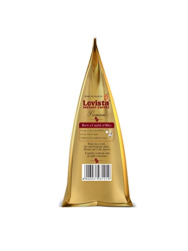 Image of Levista Premium Instant Coffee 100 Gm Pouch, Bag, Ground (Pack of 3)