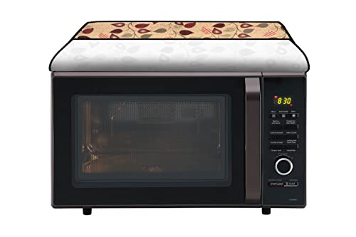 Image of Stylista Microwave Oven Cover for IFB 30 L Convection 30BRC2 Petals Pattern Yellow