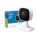 Tapo C100 Telecamera Wi-Fi Interno, Videocamera Sorveglianza FHD, Visione Notturna, Audio Bidirezionale, Notifiche in Tempo Reale del Sensore di Movimento, MicroSD fino a 512GB