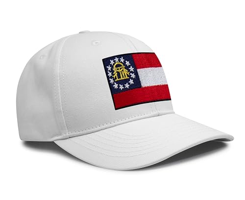 Image of International Tie State Hat for Men and Women, Adjustable Snapback Trucker Baseball Cap with Embroidered Patch