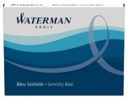 Waterman Fountain Pen Refills - Blue, 8 Cartridges (3-Pack)