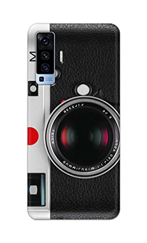 Image of Printed Hard Back Cover Case for Vivo X50 | Vivo X50 5G Back Cover (Vintage Camera) -1302