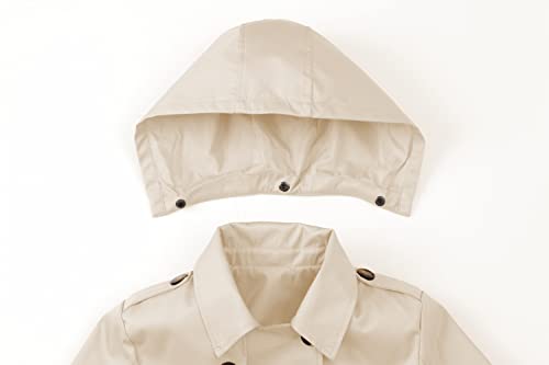 Chrisuno Pea Coats For Women Waterproof Trench Coat Lightweight Coat White L #TOP3