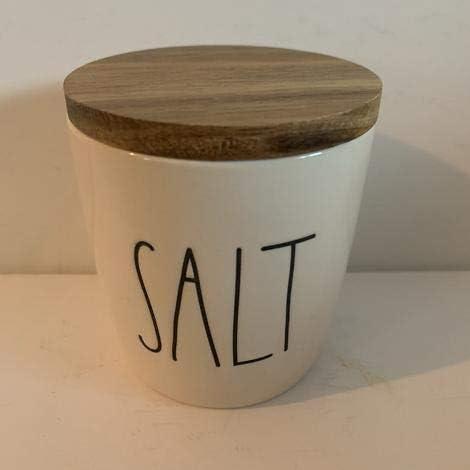 Rae Dunn SALT セラー - セラミック - 高さ3.5インチ - 2.5インチの直径計 - 非常に珍しい!