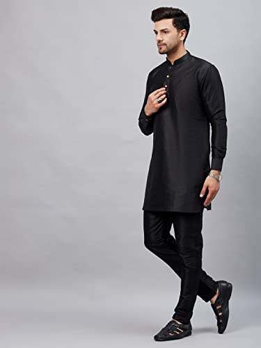 Image of VM Men's Silk Blend Kurta Pyjama Set